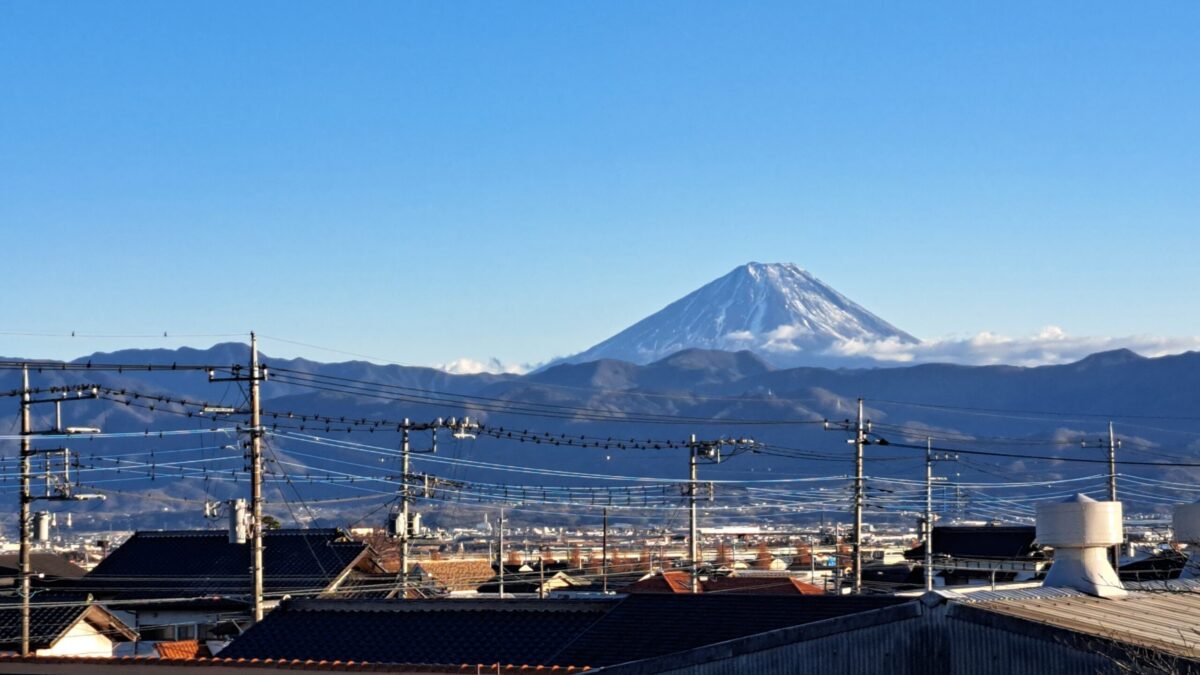 白峰荘からの富士山