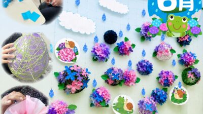 6月　ご利用者様との協同制作☔🐸